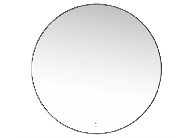 Minori - Gunmetal Rundt speil m/ ramme i 2 størrelser